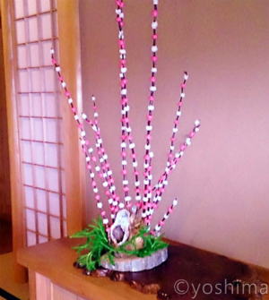 飛騨高山　餅花飾り